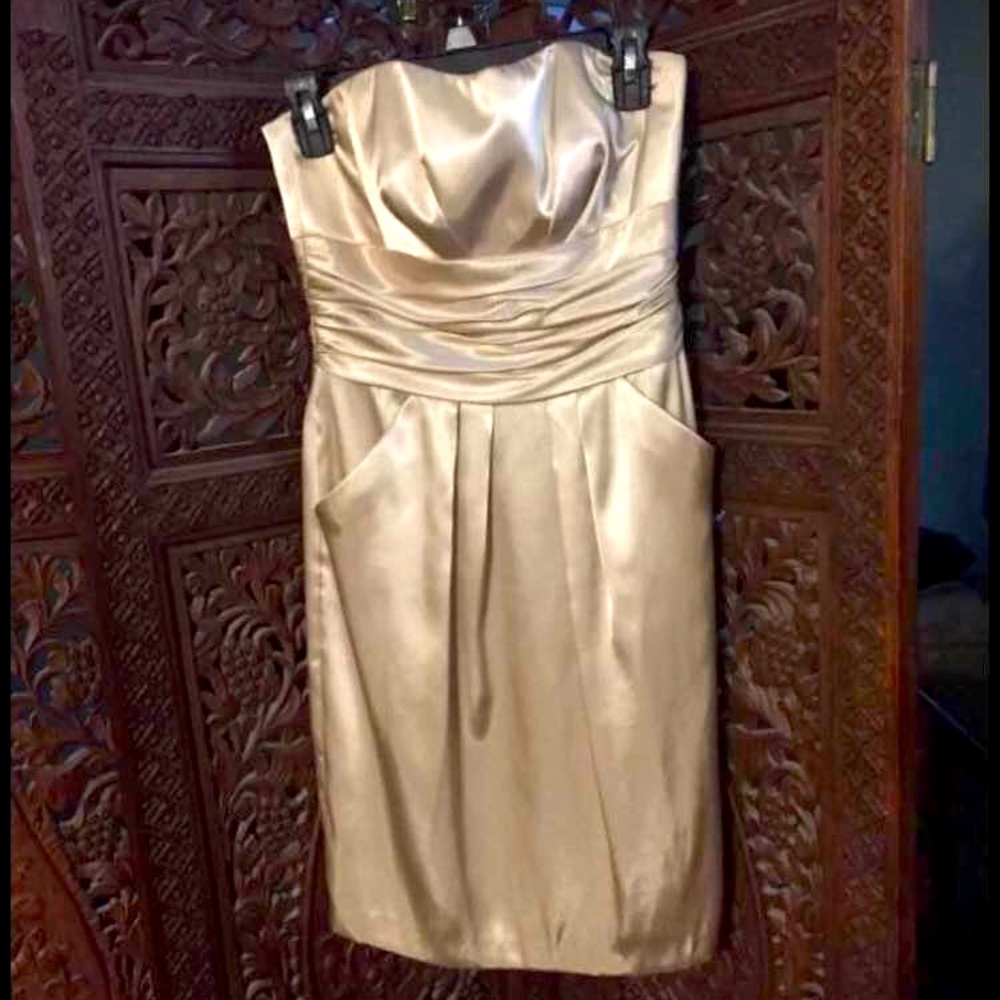 Strapless David’s bridal dress